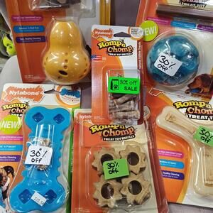 Mega Power Chewer Nylabone Dog Chew set Brand New Bulk Lot